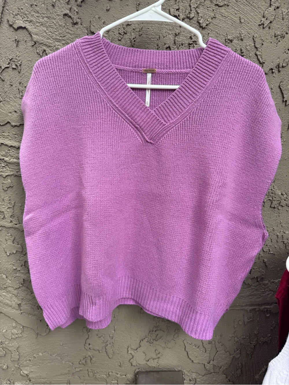 Free People Easy Street vest V-neck lavender Size XL